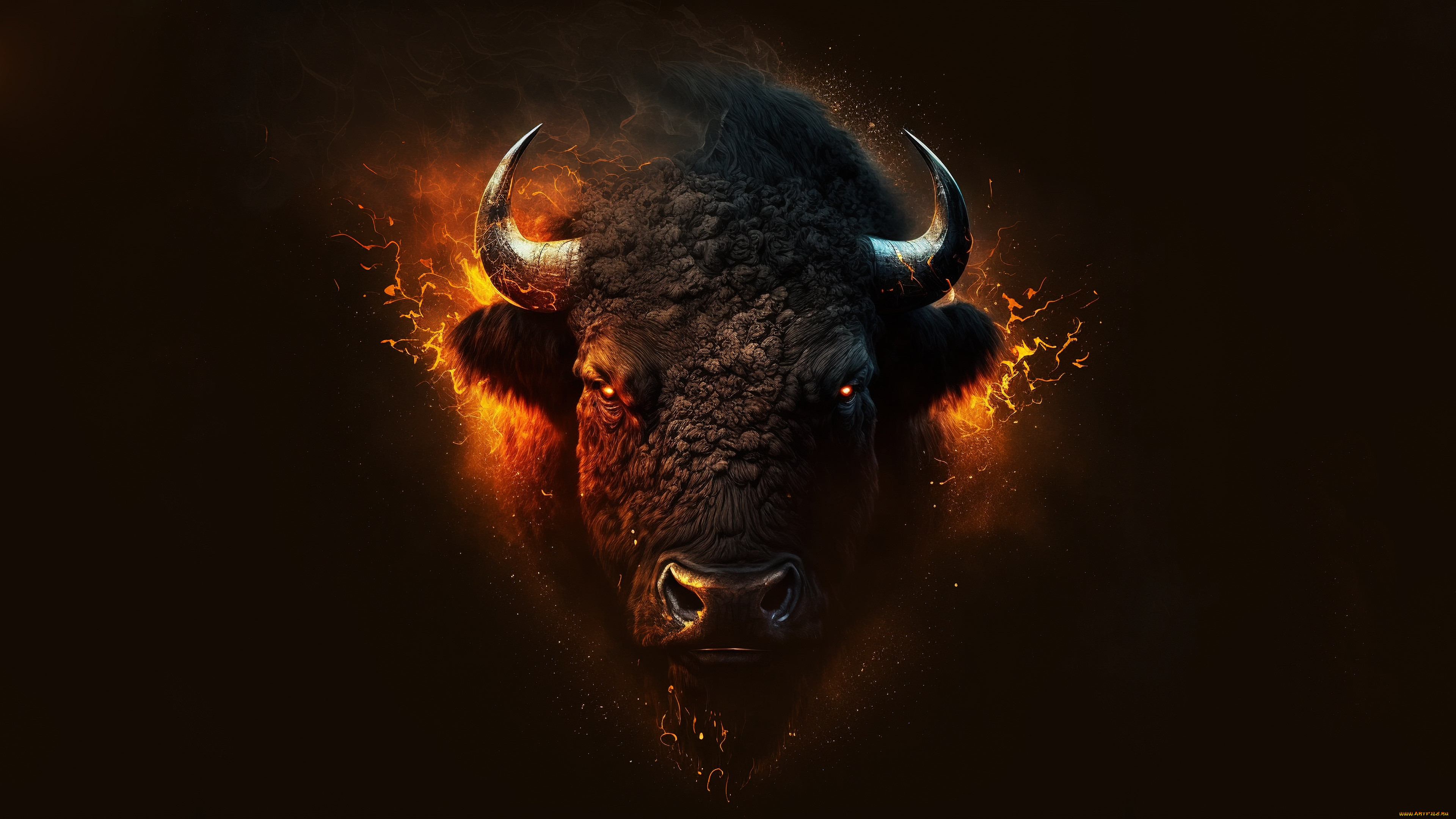 , , , animals, art, wallpaper, bison, minimalismai